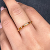 18K Citrine Baguette Birthstone Ring Thumbnail