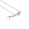 18K White Gold Brilliant Diamond Halo Pendant Necklace Thumbnail