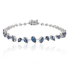 Unique Blue Sapphire Tennis Bracelet Thumbnail