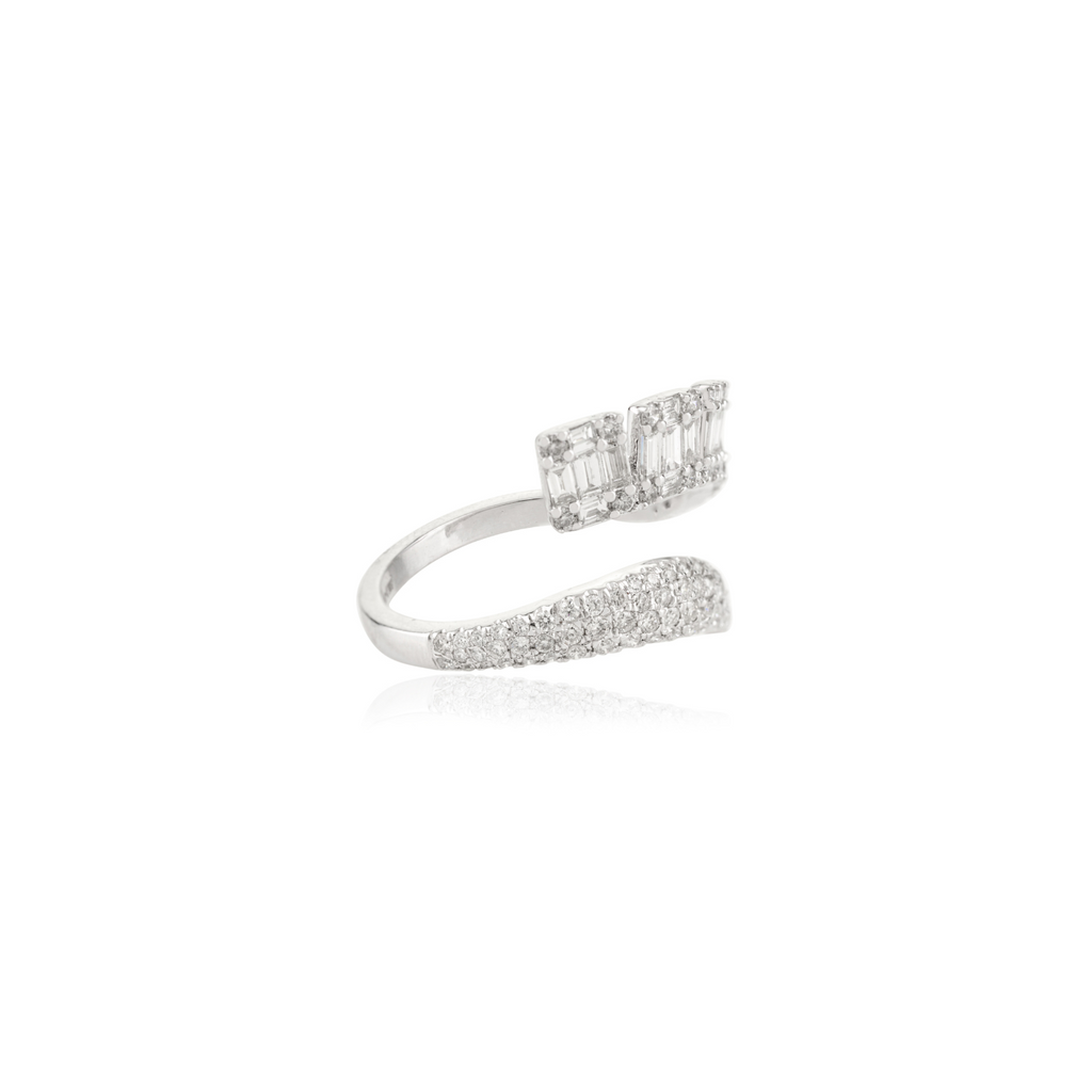 14k White Gold Diamond Engagement Ring For Her Image