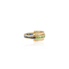 18K Emerald Sapphire Diamond Convertible Magic Ring Thumbnail