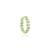 1.78 Ct Pear Cut Natural Emerald Full Eternity Band Ring Thumbnail