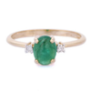 18K Yellow Gold Emerald Ring Thumbnail