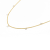 18K Gold Dewdrop Natural Diamond by the Yard Chain Necklace Thumbnail