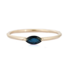 14K Gold Blue Sapphire Dainty Ring Thumbnail