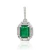 18K Gold Emerald Pendant Thumbnail