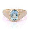 14K Yellow Gold Aquamarine Ring Thumbnail