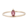 14K Gold Stackable Tourmaline Ring Thumbnail