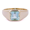 14K Yellow Gold Aquamarine Ring Thumbnail