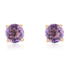 14k Gold Amethyst Studs Thumbnail