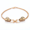 18K Rose Gold Emerald Panther Bracelet Thumbnail