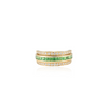 18K Emerald Sapphire Diamond Convertible Magic Ring Thumbnail