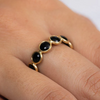 18K Gold Black Onyx Eternity Band Thumbnail