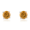 14k Gold Citrine Studs Thumbnail