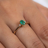 14K Yellow Gold Emerald Ring Thumbnail