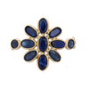 18K Gold Floral Sapphire Ring Thumbnail