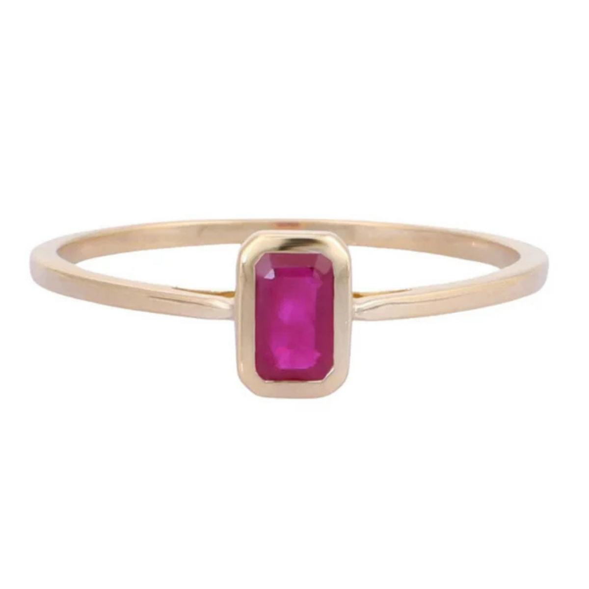 14K Gold Ruby Ring