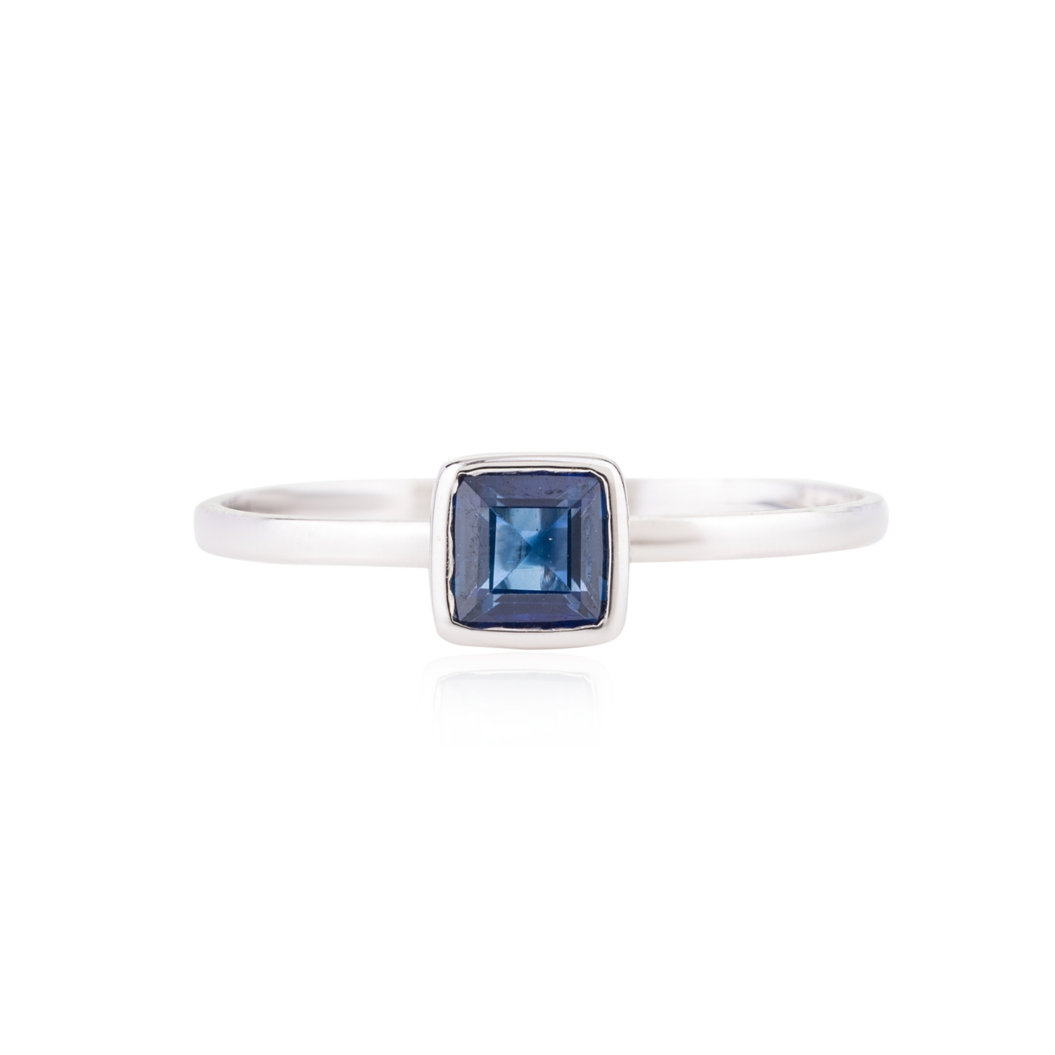 18K Gold Blue Sapphire Statement Ring - vrjewels-us