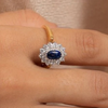 18K Yellow Gold Sapphire Ring Thumbnail