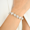 18K 6.31 CTW Fine Diamond Cluster Tennis Bracelet Thumbnail