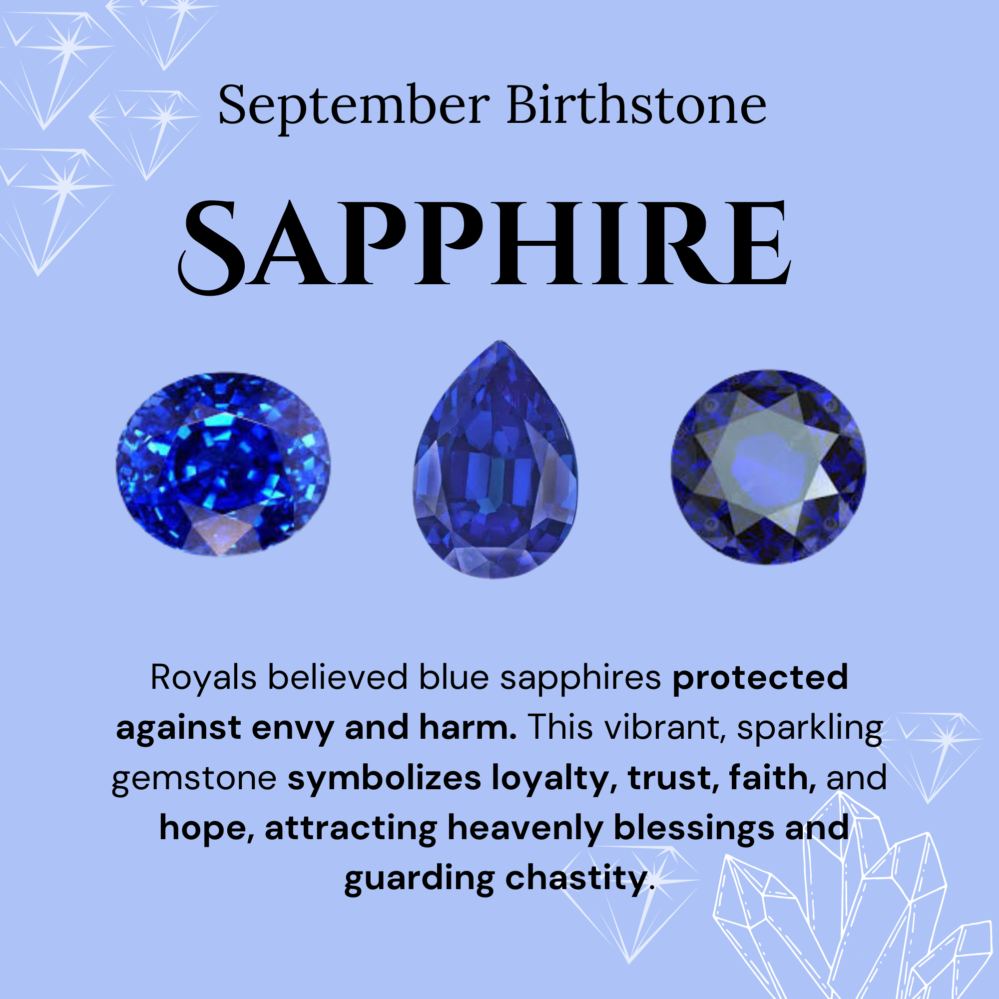 14K Blue Sapphire Classic Dainty Chain Bracelet