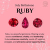 14K Yellow Gold Ruby Diamond Dangle Earring Thumbnail