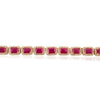 14K Gold Regal 27.47 Carat Ruby Diamond Statement Tennis Necklace Thumbnail