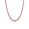 14K Gold Round Ruby 8.54 Carat Contemporary Tennis Necklace Thumbnail