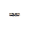 14K Gold Chic Style Sapphire Diamond Wedding Band Ring Thumbnail