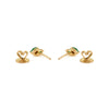 14K Gold Marquise Cut Emerald Diamond Dantiy Stud Earrings Thumbnail