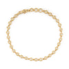 14k Gold Modern Bezel Set Diamond Tennis Bracelet in 7 Inches Thumbnail