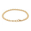 14k Gold Modern Bezel Set Diamond Tennis Bracelet in 7 Inches Thumbnail