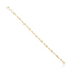 14k Gold Modern Bezel Set Diamond Tennis Bracelet in 7 Inches Thumbnail