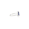 18K Gold Pear Cut Blue Sapphire Solitaire Birthstone Ring Thumbnail