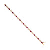 14k Gold 5.02Ct Ruby & Diamond Art Deco Tennis Bracelet Thumbnail