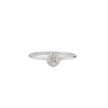 14K Natural Diamond Round Promise Ring Thumbnail