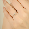 14K Natural Diamond Round Promise Ring Thumbnail