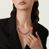 14K Gold Pear Cut Natural Ruby Statement Necklace Thumbnail