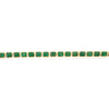 11.73ct Green Emerald Infinity Tennis Bracelet in 14k Yellow Gold Thumbnail