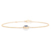 14K Sapphire Diamond September Birthstone Bracelet Thumbnail