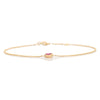 14K Heart Ruby Chain Bracelet For Love Thumbnail