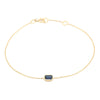 14K Roman Style Genuine Sapphire Bracelet Gift For Thanksgiving Thumbnail