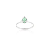 18K White Gold Emerald Statement Ring Thumbnail