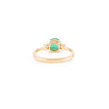 14k Emerald & Diamond Three-Stone Engagement Ring Thumbnail