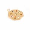 Antique Multi Sapphire Pendant 18k Solid Yellow Gold Thumbnail