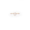 14K Gold Baguette Cut Moonstone Statement Ring Thumbnail