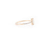 14K Gold Baguette Cut Moonstone Statement Ring Thumbnail