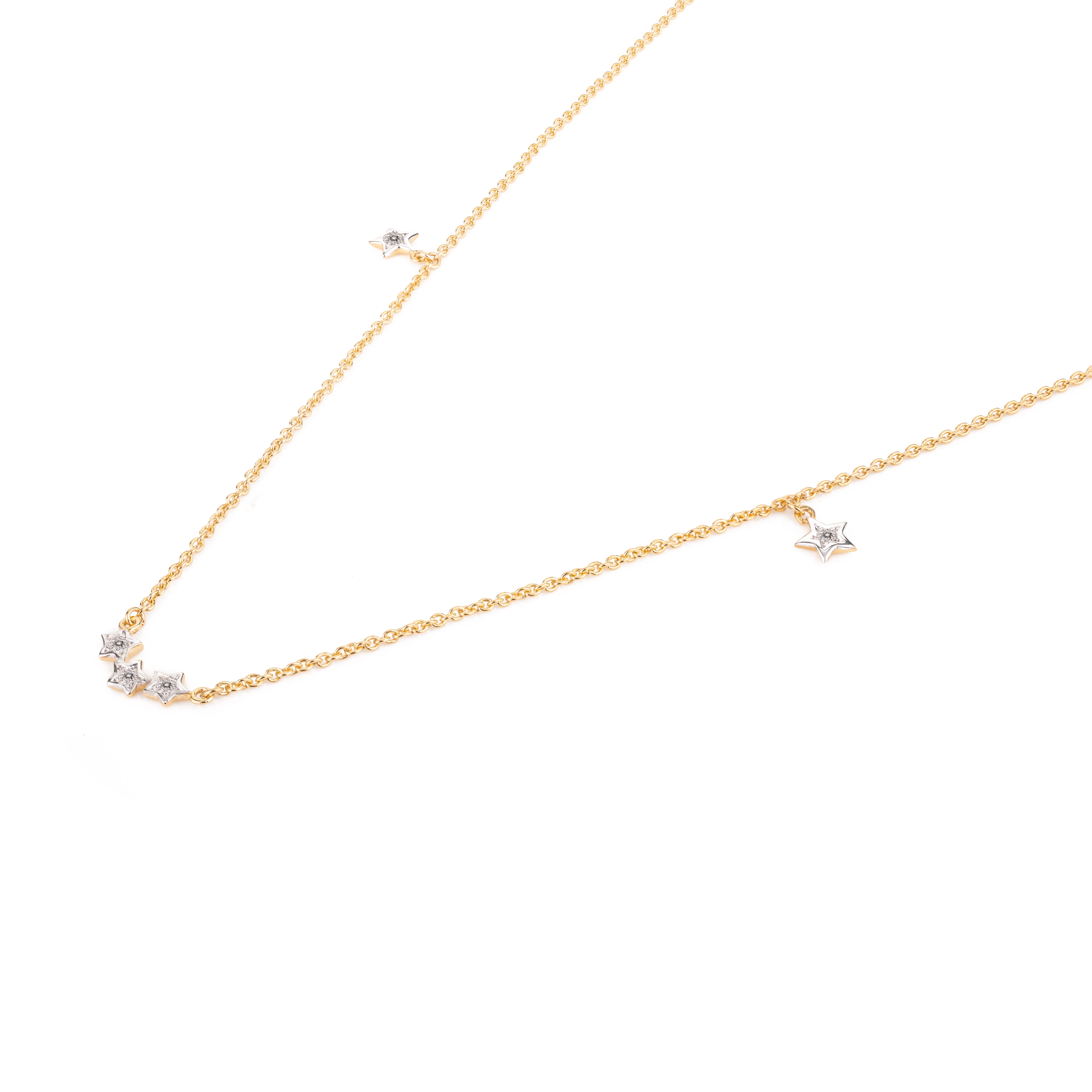 Diamond Star Everyday Necklace for Her