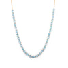 Natural Blue Topaz Gemstone Necklace and Earrings Set Thumbnail