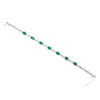 18K Gold Emerald Diamond Designer Bracelet Thumbnail